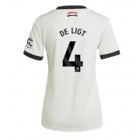 Camiseta Manchester United Matthijs de Ligt #4 Tercera Equipación para mujer 2024-25 manga corta